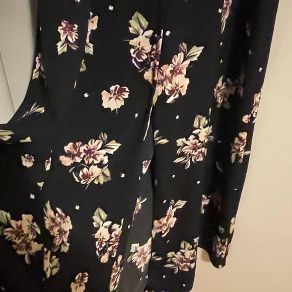 Zara black floral button up midi dress - Picture 5 of 8